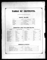 Table of Contents, Carbon County 1875